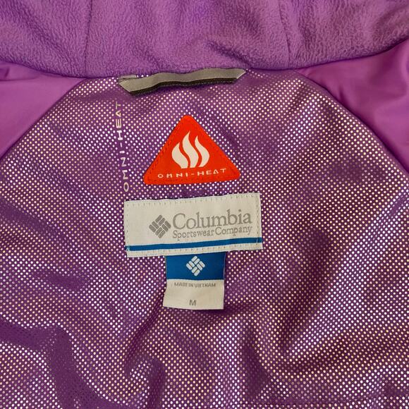 Columbia Girls M 10/12 Alpine Action II Insulated Winter Ski Jacket Omni-heat - Picture 14 of 16